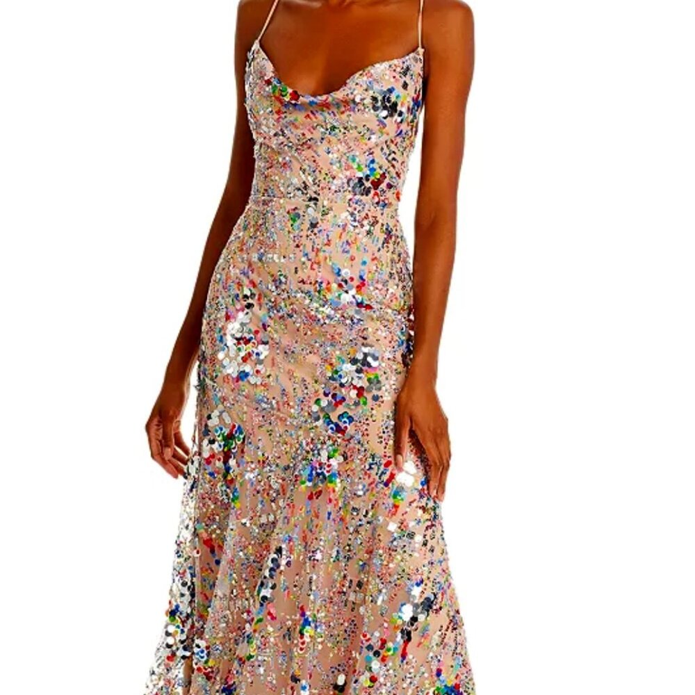 Milly Odetta Confetti Sequined Dress Size 6